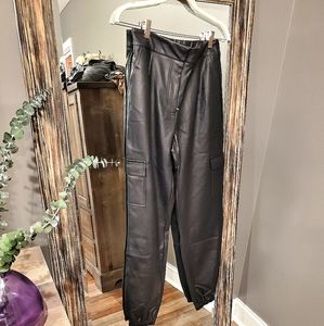NWOT VENUS Faux Leather Joggers